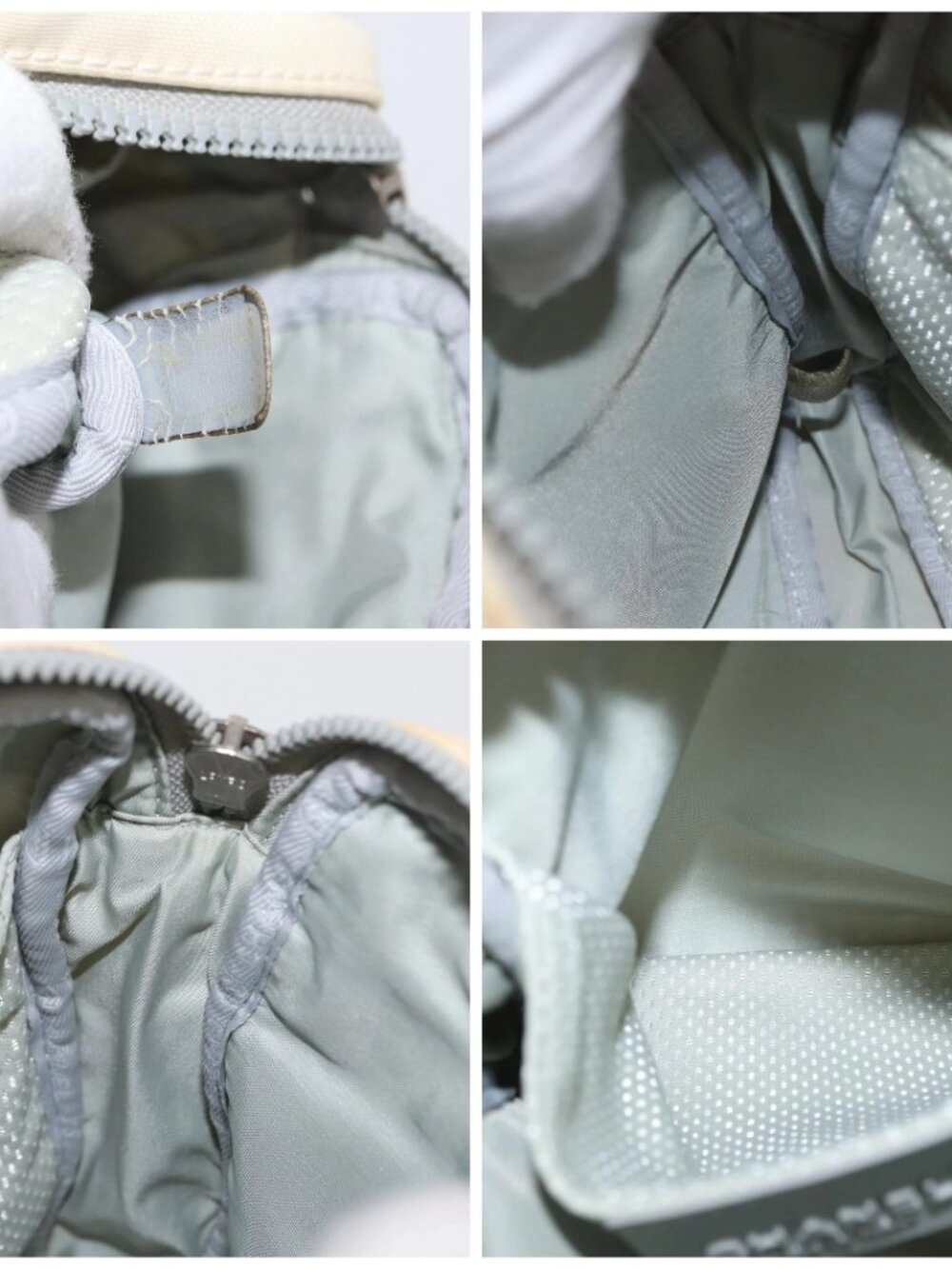 CHANEL Sports Line Shoulder Bag Nylon White Silver CC - Picture 15 of 16
